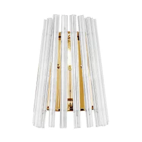 ZUMA LINE NÁSTĚNNÁ LAMPY BACH W0547-01H-F9AC 1XE14 ZLATO