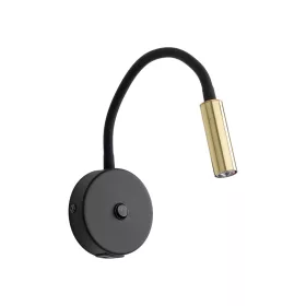 TK LIGHTING NÁSTĚNNÁ LAMPION+USB LAGOS 10201 1XG9 ZLATÁ