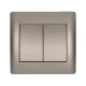 RHYME BLIND SWITCH GREY METAL