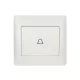 RHYME DOORBELL SWITCH BÍLÝ KOV