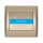 RHYME DOORBELL SWITCH S VIZITKOU CHAMPAGNE METAL