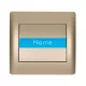 RHYME DOORBELL SWITCH S VIZITKOU CHAMPAGNE METAL