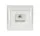 RHYME POČÍTAČOVÁ SÍŤOVÁ ZÁSUVKA (CAT6e) BÍLÝ KOV