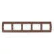 RHYME PĚTINÁSOBNÝ RÁM - KÁVOVÁ KOVOVÁ
