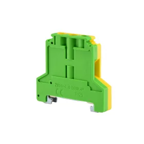 ŠROUBOVÝ SVORKOVNÍK 6MM2 HF PA66 UL94, ŽLUTÁ/ZELENÁ