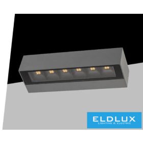   UNIVERSO Venkovní nástěnná lampa 14 W 1100 lm CCT se spínačem 220 x 71 x 48 mm IP65 šedá 5 let