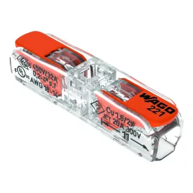 KONEKTOR WAGO 221, 2 VODY 0,02–4 MM2