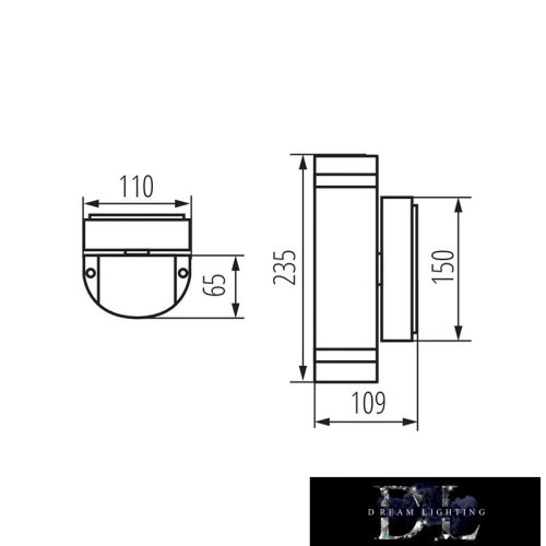 KANLUX ZEW EL-235U-GR lampa GU10