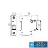 Miniaturní jistič KANLUX KMB6-B2/1