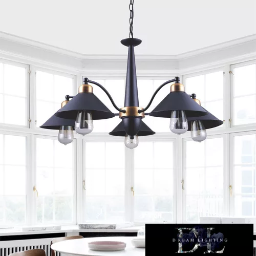 ELDLUX BELLA lustr 5×E27 černý