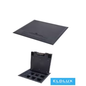 KANLUX Podlahová krabice MOWION BIURO+ Černá 12 modulů
