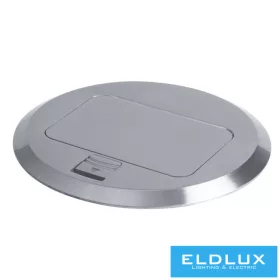   KANLUX Podlahová krabice MOWION BIURO+  Stříbrná 3 moduly