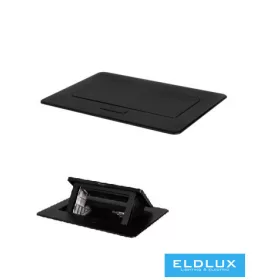 Podlahová krabice KANLUX MOWION BIURO+ černá 4 moduly