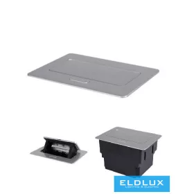   KANLUX Podlahová krabice MOWION BIURO+  Stříbrná 4 moduly