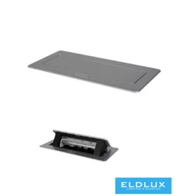 KANLUX Podlahová krabice MOWION BIURO+ Antracit 6 modulů