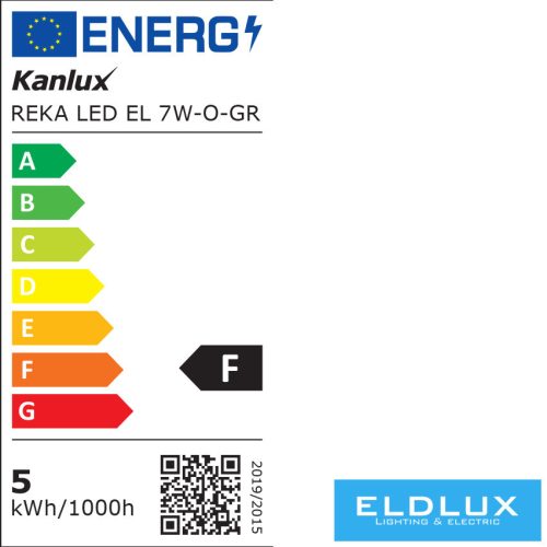 KANLUX REKA LED EL 7W-O-GR lampa