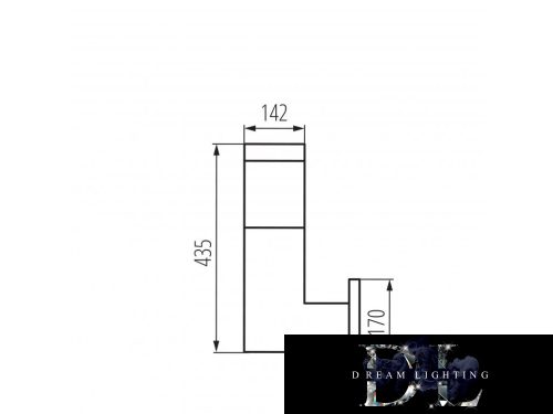 KANLUX INVO OP EL-53-L-GR lampa E27