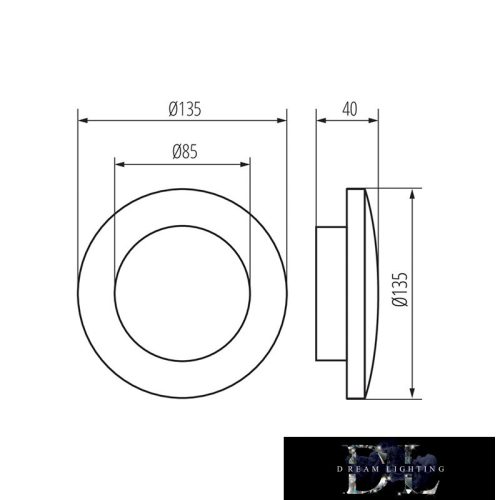 Lampa KANLUX FORRO LED EL 8W-W