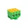 KONEKTOR DIN RAIL 3X1,5-16MM2 Y/G