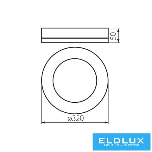 KANLUX MILEDO TURA LED stropní svítidlo