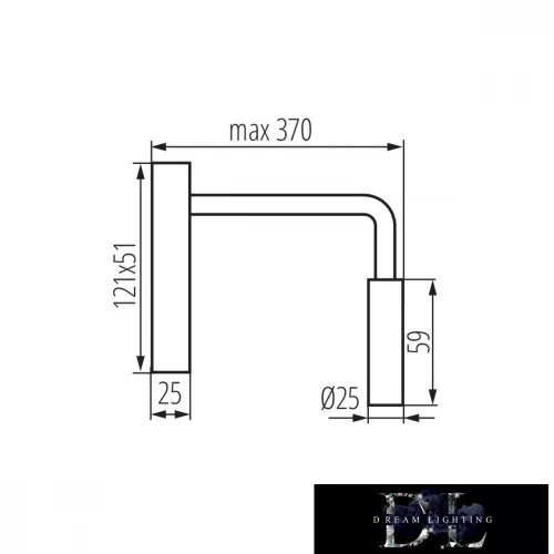 Lampa KANLUX TONIL II LED B 3,3W WW černá