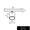 Lampa KANLUX ATL1 18W-930-S6-B