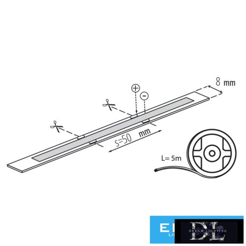 KANLUX  LCOB 10 W/M 24 V IP20-WW  5 m