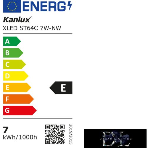 KANLUX XLED ST64C 7 W-NW E27 4000 K 806 lm
