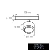 Lampa KANLUX BTLW 18W-930-B
