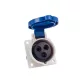 ZAPUŠTĚNÁ PRŮMYSLOVÁ ZÁSUVKA HT-413 16A IP44 1P+N+E 230