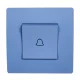 EL BASIC TG112 DOORBELL SWITCH BLUE-OLD