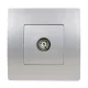 EL BASIC TZ111 TV ANTENNA SOCKET SILVER GREY-OLD