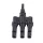 ČTYŘNÁSOBNÝ KONEKTOR 1500 V MC4 4–6 MM 3 ZÁSTRČKY/1 ZÁSTRČKA