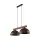 TK LIGHTING LUSTROVÝ SVÍTIDLO OSLO 4507 2XE27 HNĚDÉ