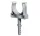 PVC SVORKA NA TRUBKY S KOVOVÝM ŠROUBEM EC D25