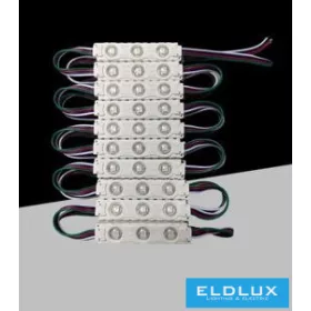   LED modul UNIVERSO 3xSMD-5050 DC:12V 1,5 W RGB 75 x 15 mm 20 ks/balení
