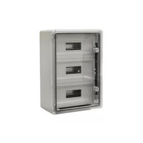 PP3116 DESKA ABS PRŮHLEDNÁ DVEŘE – 45 MODULŮ IP65