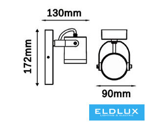 UNIVERSO Venkovní nástěnná lampa GU10 Max.60w 120x90x172mm IP54 antracitová 5 let 