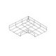 CT4 ANGLE 90° FOR MESH CABLE TRAY H:50 T:4,0 W:200