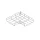 CT4 ANGLE 90° FOR MESH CABLE TRAY H:50 T:4,0 W:300