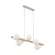 TK LIGHTING LUSTŘE ESTERA 5905 7XG9 BÍLÁ/DŘEVO