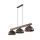 TK LIGHTING LUSTROVÝ SVÍTIDLO OSLO 6299 3XE27 HNĚDÉ