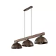 TK LIGHTING LUSTROVÝ SVÍTIDLO OSLO 6299 3XE27 HNĚDÉ