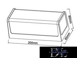UNIVERSO Venkovní nástěnná lampa 10W 4000k 950lm IP65 černá 85x80x200mm