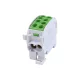 KONEKTOROVÝ BLOK PRO DIN LIŠTU 2X25MM2/2X35MM2, ZELENÝ