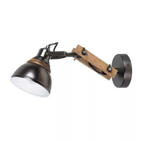ALEGRA NÁSTĚNNÁ LAMPY 1XE14 ČERNÁ/DŘEVO