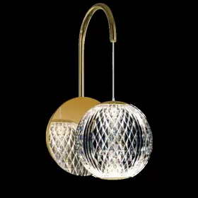 DIAMOND LED NÁSTĚNNÁ LAMPY 4,2 W 3000 K, ZLATÁ