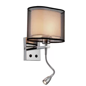 MERY NÁSTĚNNÁ LAMPY 1XE27 +1WLED 4000K CHROM