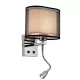 MERY NÁSTĚNNÁ LAMPY 1XE27 +1WLED 4000K CHROM