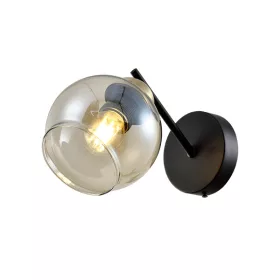 NÁSTĚNNÁ LAMPION RICK 1XE27 ČERNÁ/BRONZOVÁ